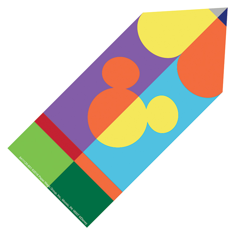 Geo Mickey Pencil Paper Cut Outs