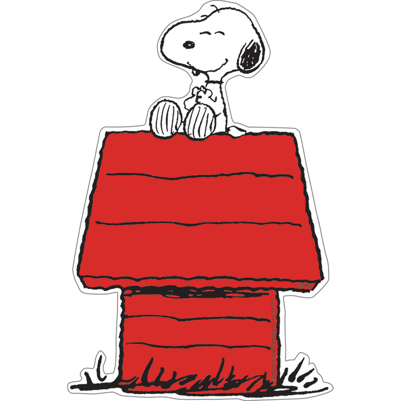 (6 Pk) Snoopy On Dog House Accents