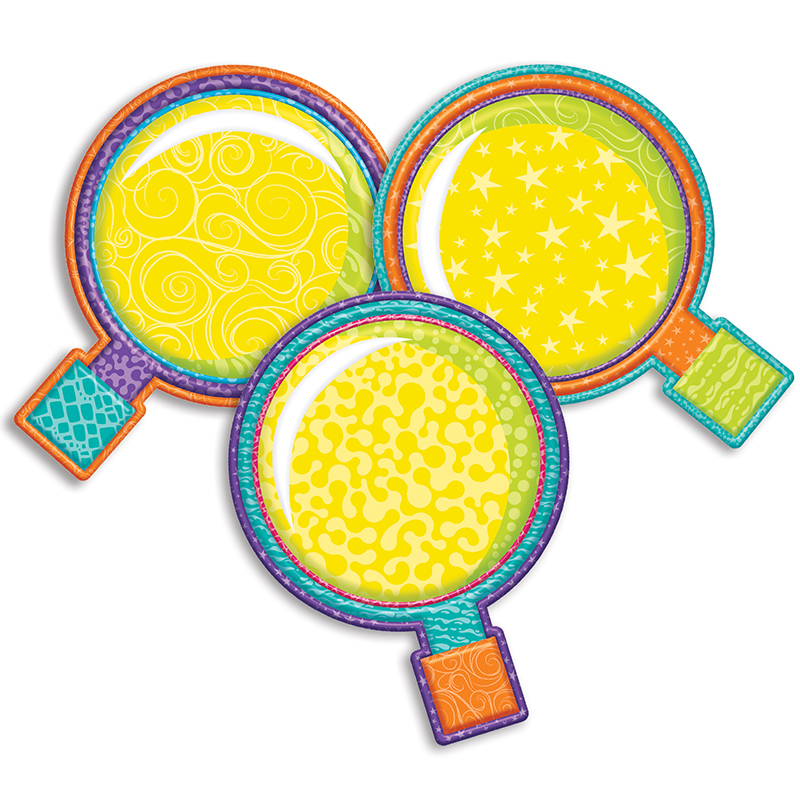 Magnifying Glass Asrt Paper Cutouts