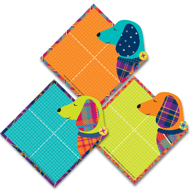 Plaid Attitude Dogs Paper Cutouts