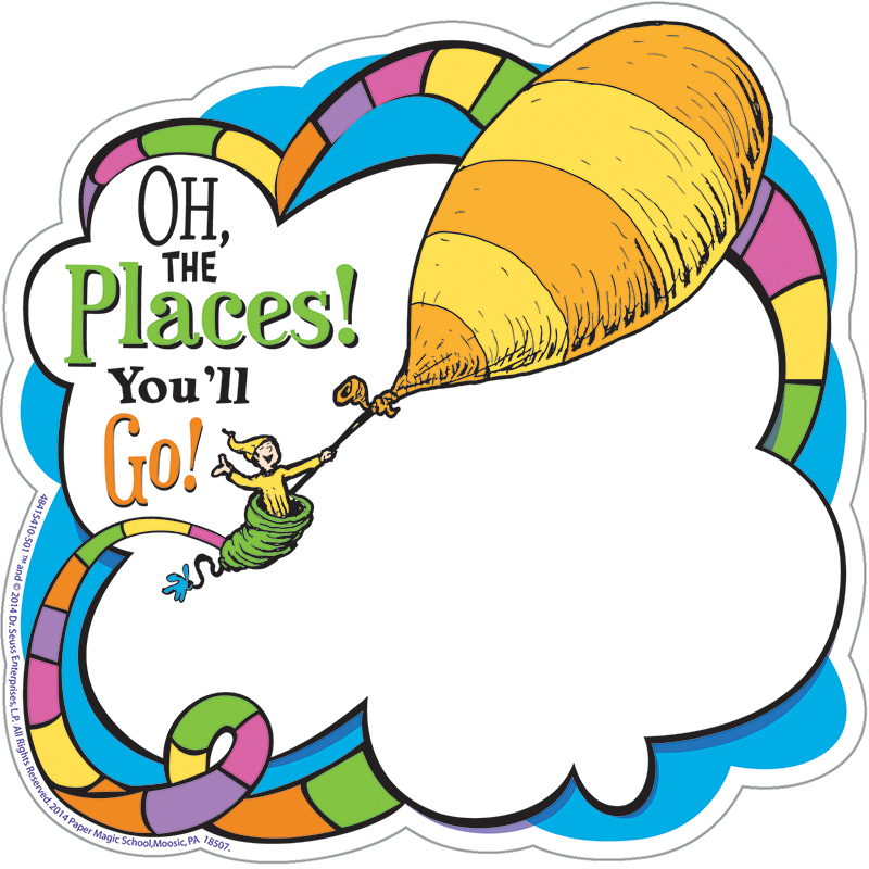 (6 Pk) Dr Seuss Oh The Places Paper