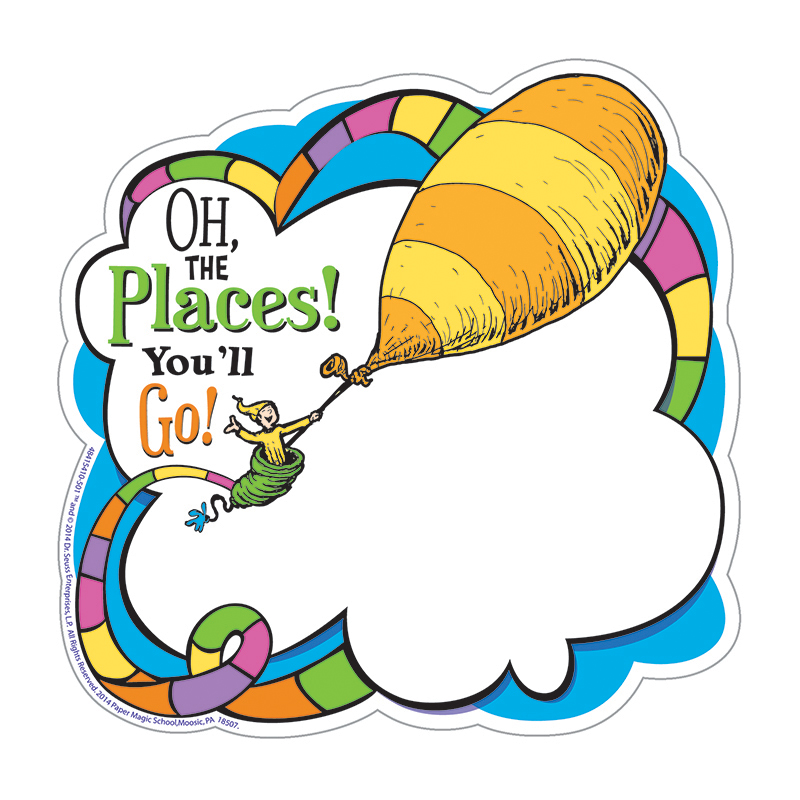Dr Seuss Oh The Places Paper Cut