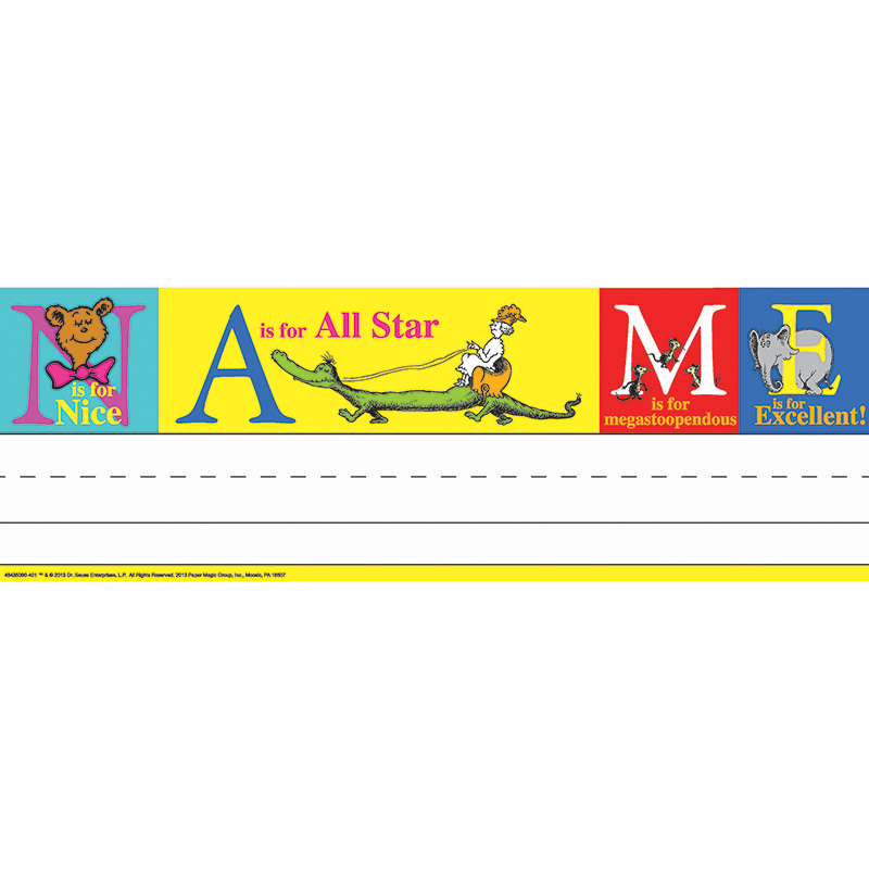 Dr Seuss Abc Tented Name Plates