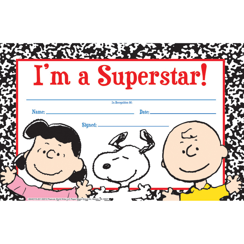 (6 Pk) Peanuts Super Star