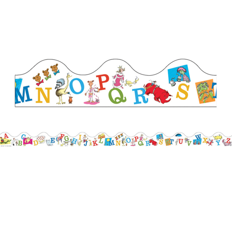 (6 Pk) Dr Seuss Abcs Deco Trim