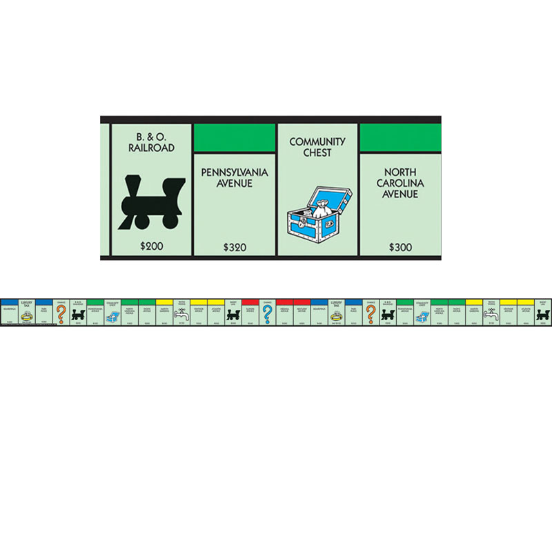 (6 Pk) Monopoly Properties Deco