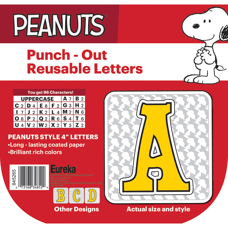 Peanuts 4in Touch Class Deco Letter