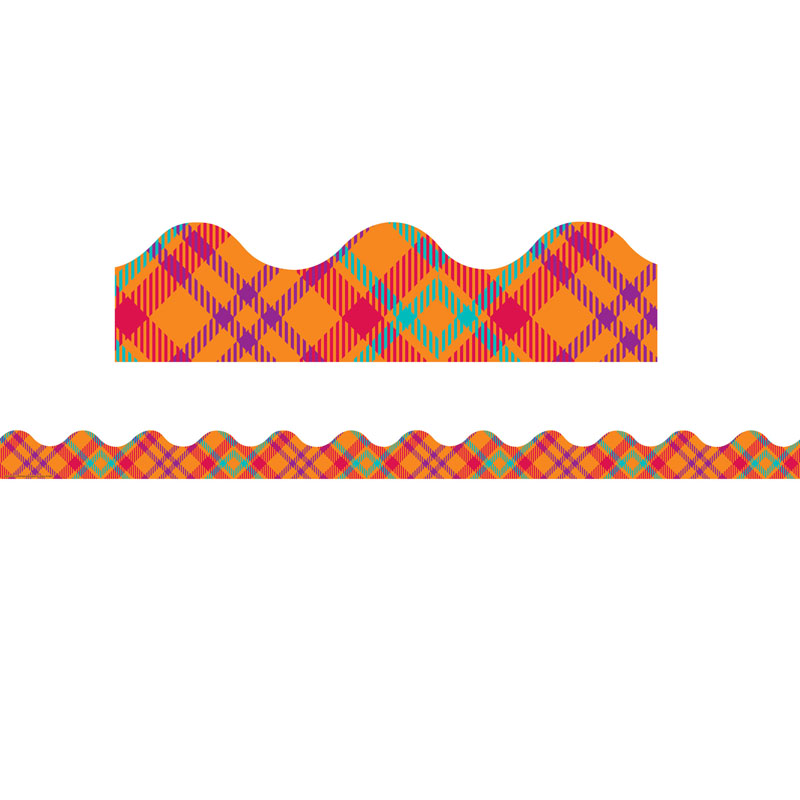 Plaid Attitude Orange Plaid Deco