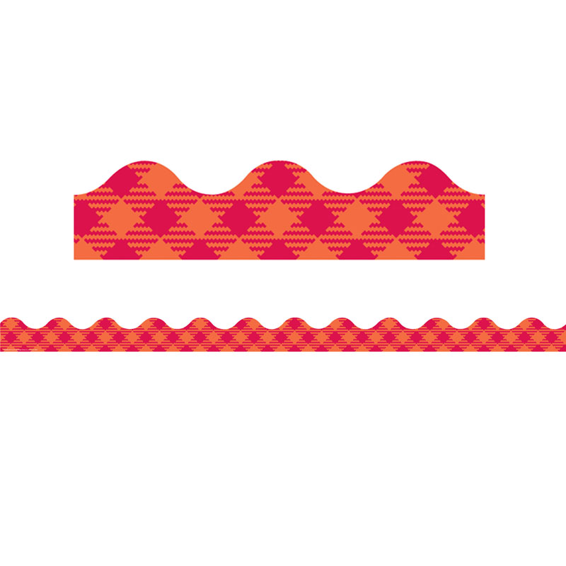 Plaid Attitude Orange Check Deco