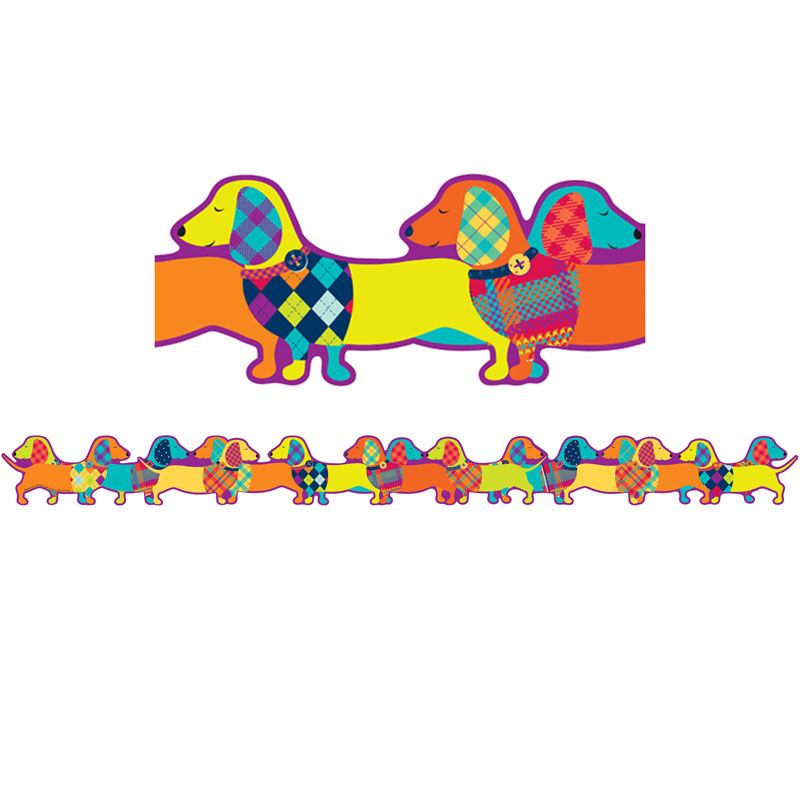 Dogs Deco Trim Extra Wide Die Cut