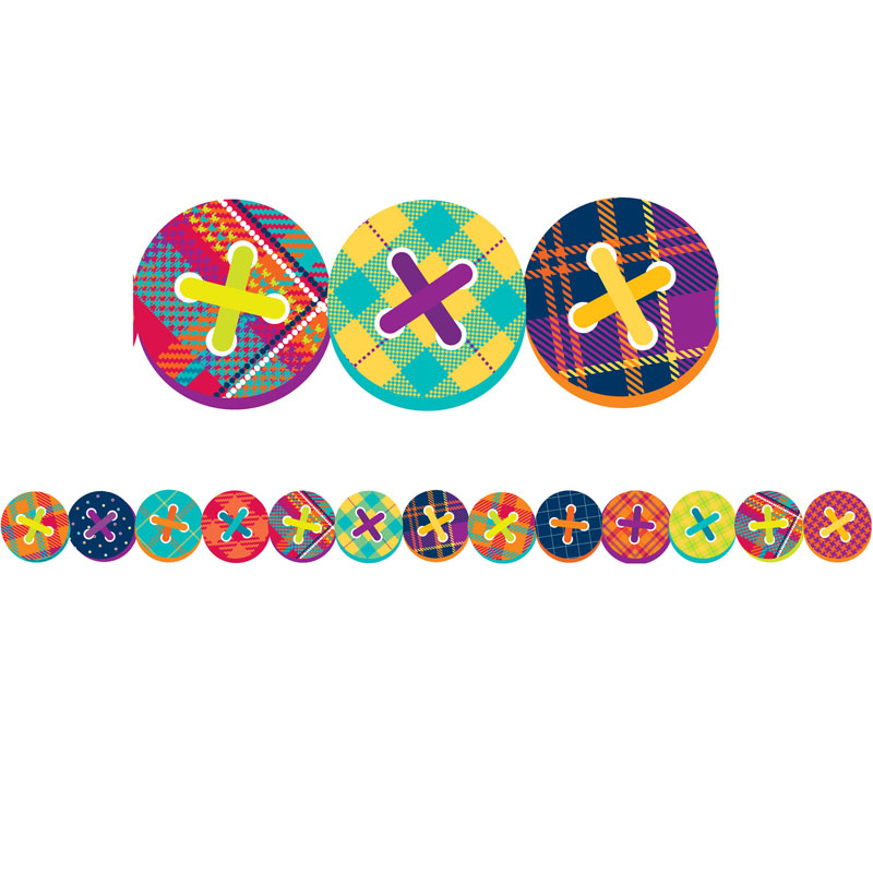Buttons Deco Trim Xtra Wide Die Cut