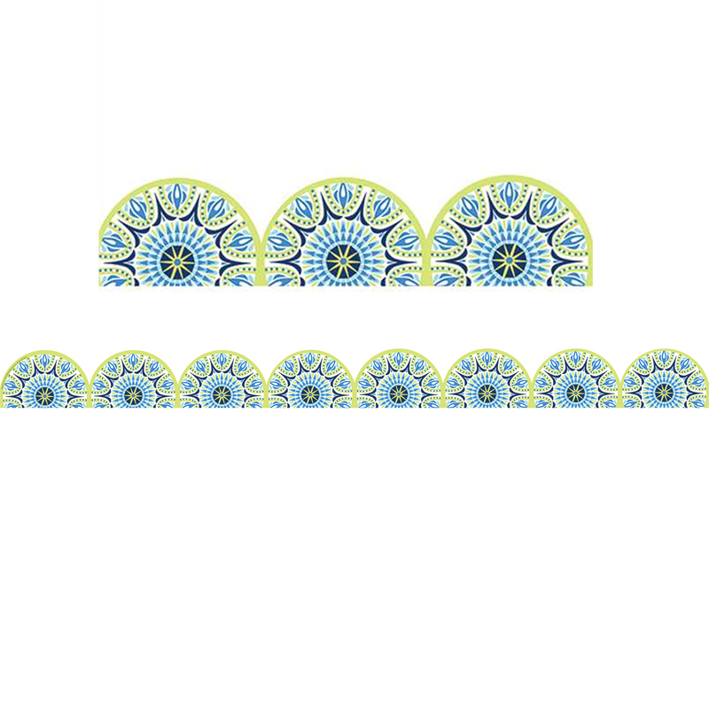 Half Mandala Extra Wide Diecut Trim