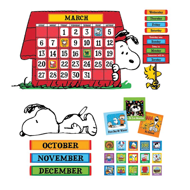 (2 St) Peanuts Calendar Bb Set