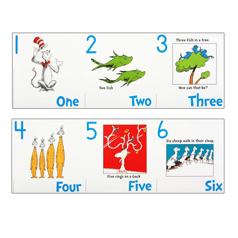 Dr Seuss Numbers 1-20 Bb Set