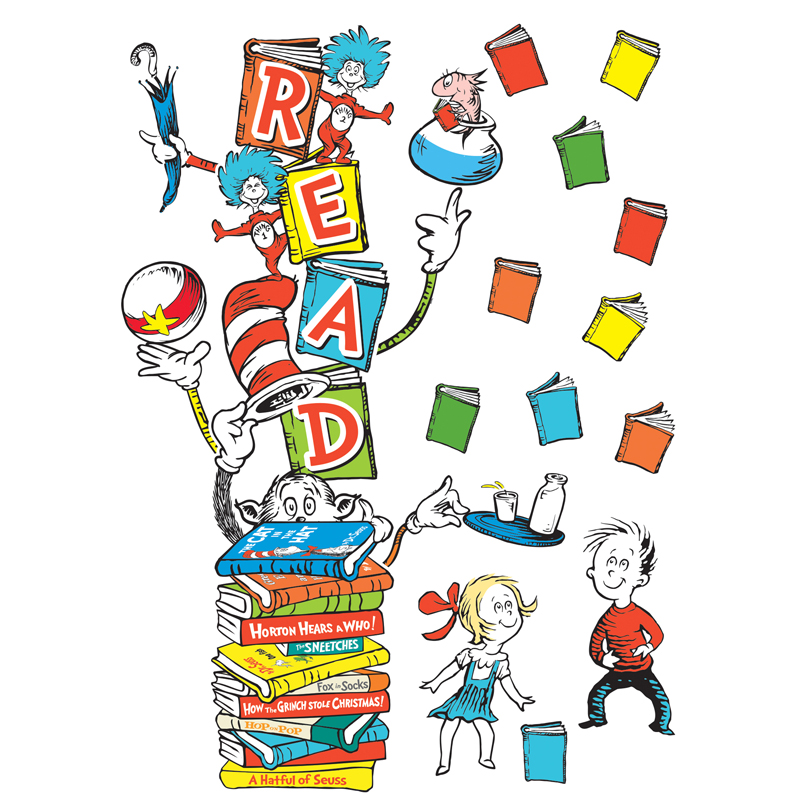 Dr Seuss Reading Door Decor Kit