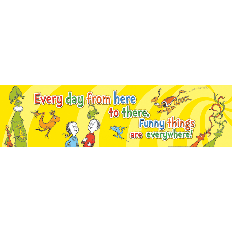 Dr Seuss One Fish Two Fish Banner