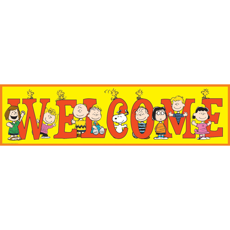 (3 Ea) Peanuts Welcome Banner
