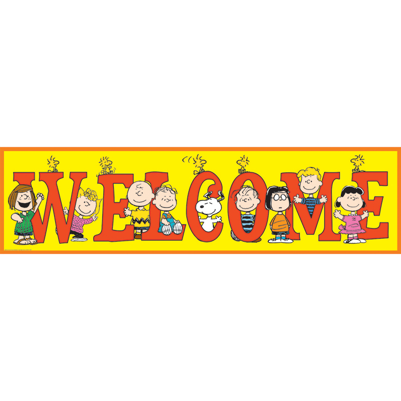 Peanuts Welcome Banner