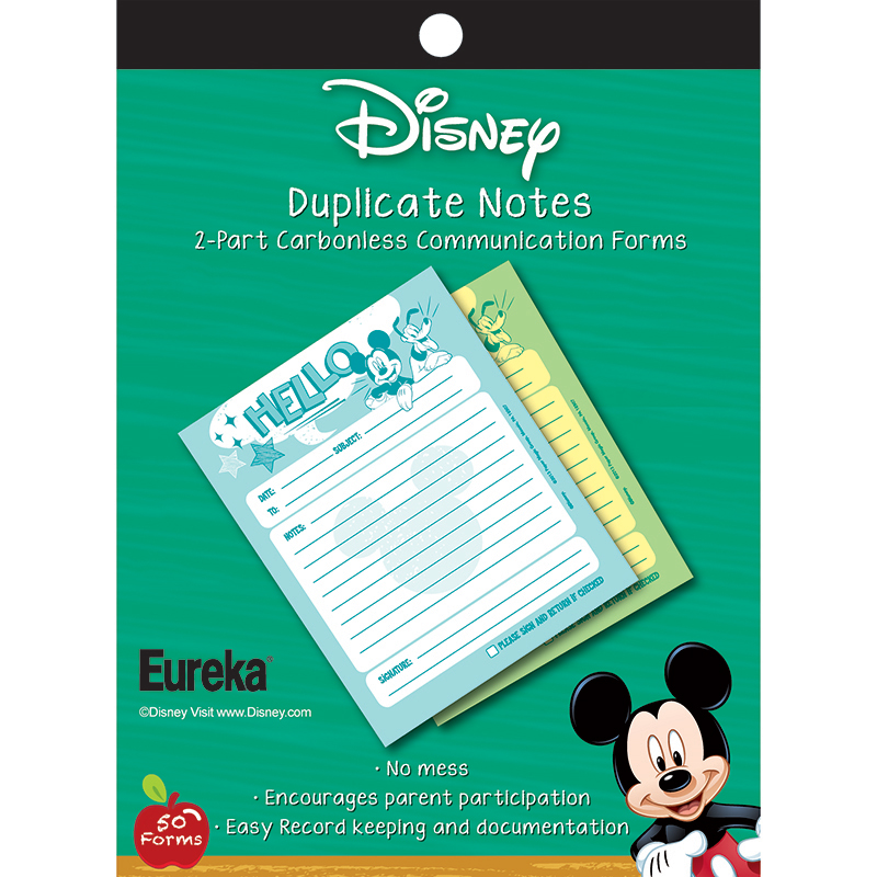 (6 Ea) Mickey Hello Duplicate Notes