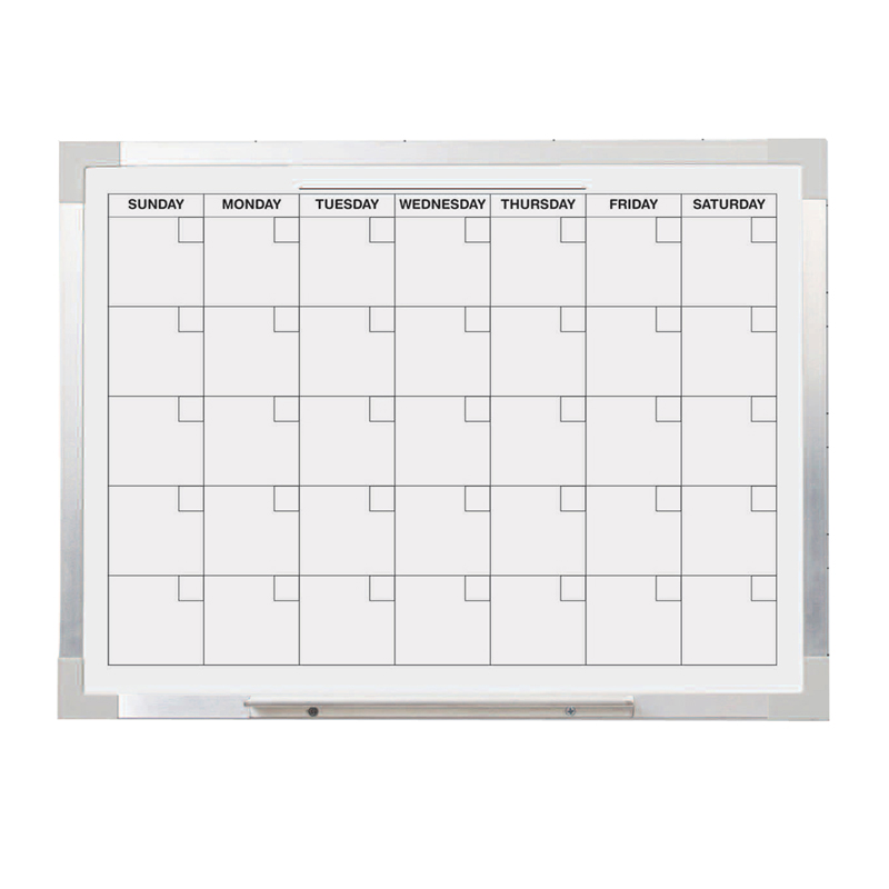 Aluminum Magnetic Calendar Bd 18x24