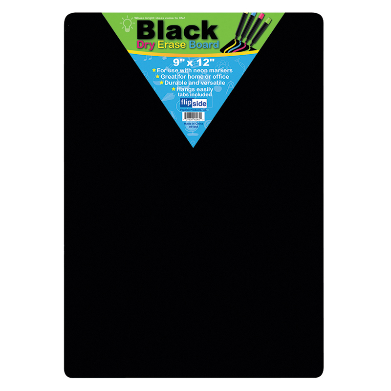 (6 Ea) Black Dry Erase Board 9x12