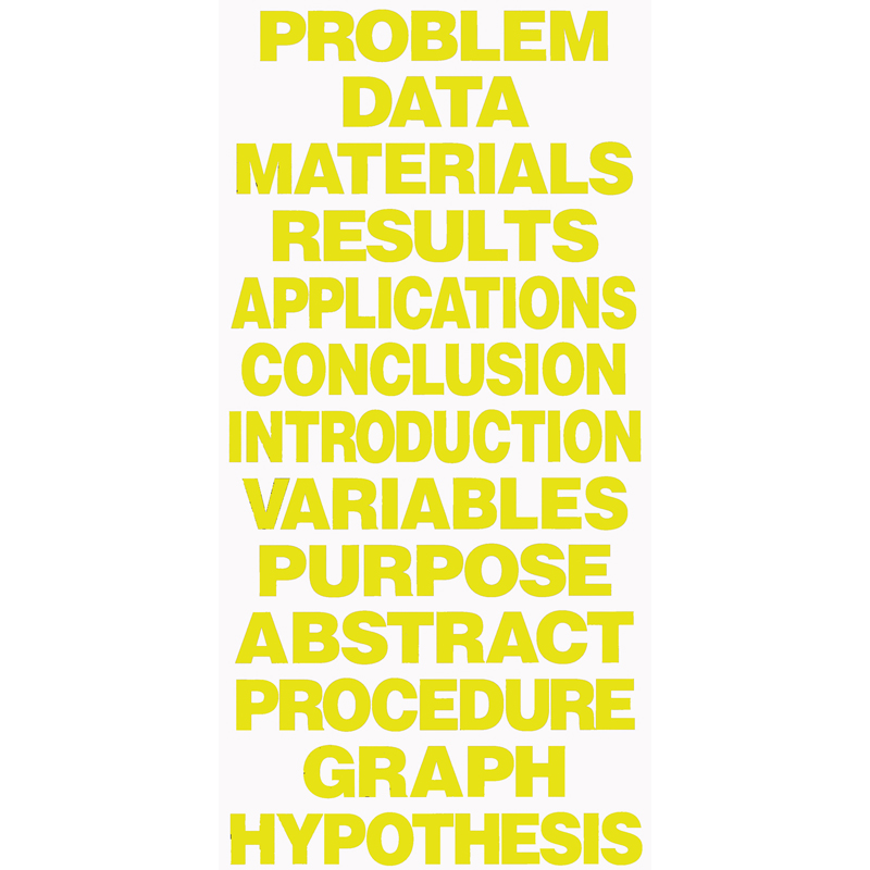 (12 Ea) Project Board Titles Yellow