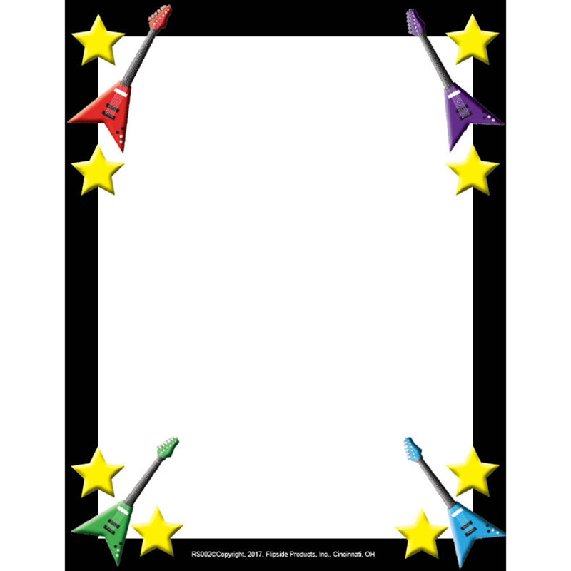 Rock Star Border Paper