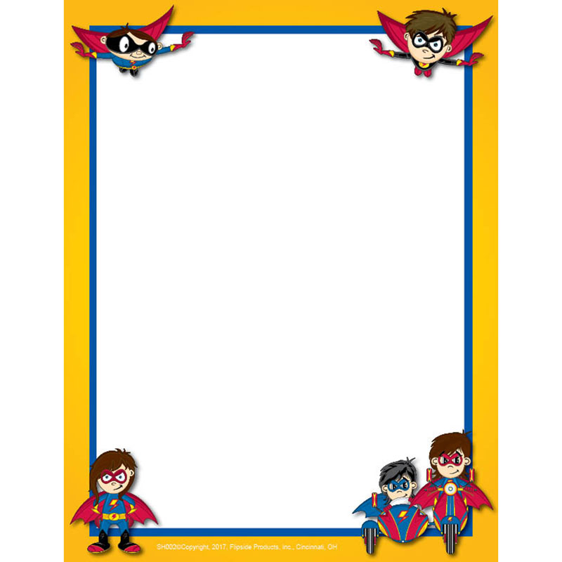 Superhero Border Paper