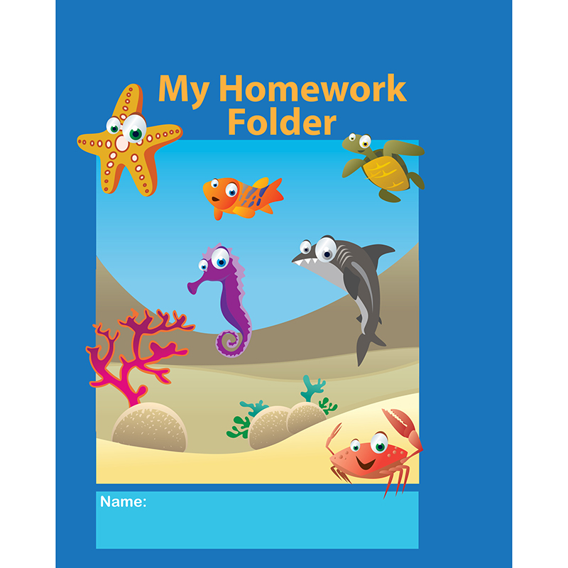 Under The Sea Homework Folder 30 Pk