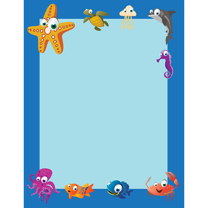 Under The Sea Border Paper 50 Pk