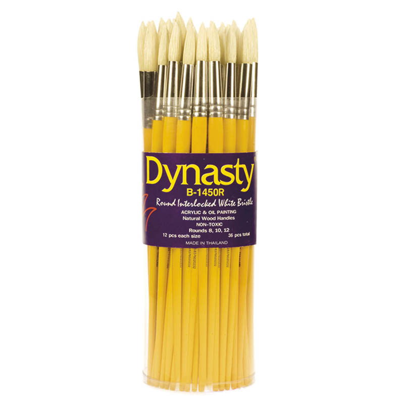 Interlocked Round Brushes 36pc