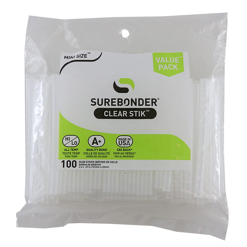 Mini Clear Glue Stick 100 Pk