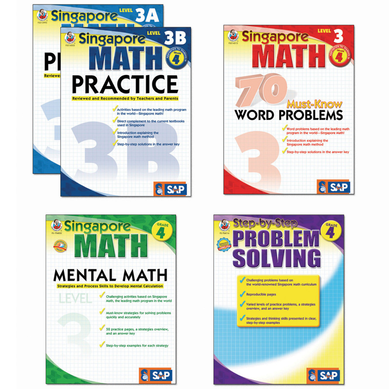 Singapore Math Bundle Gr 4