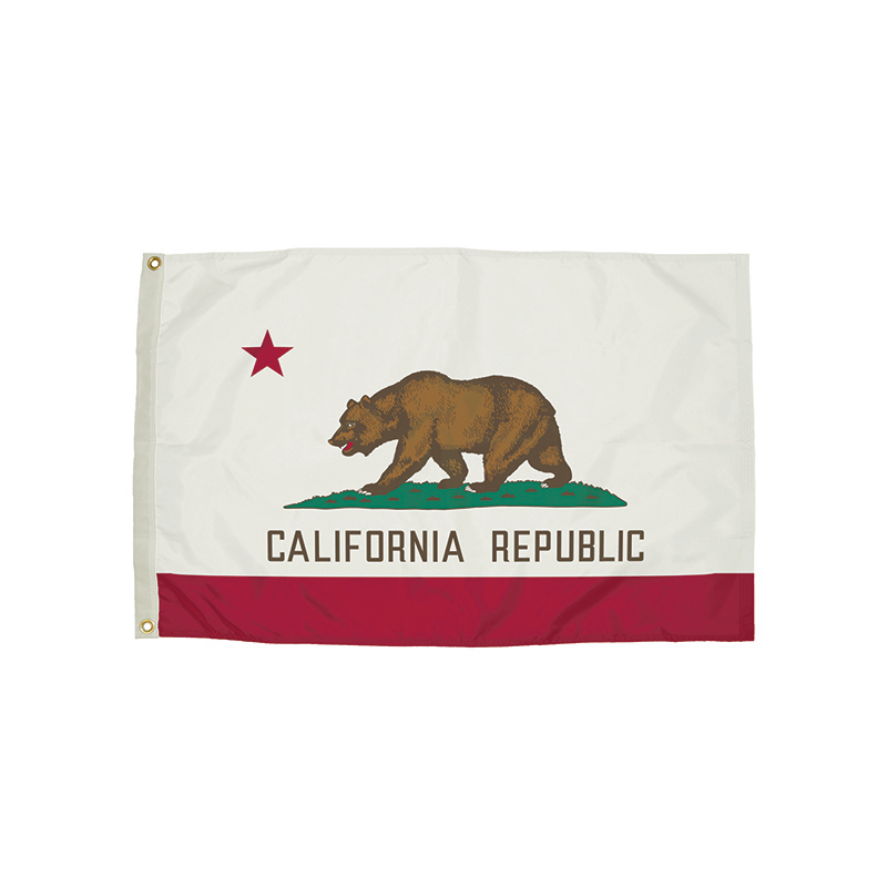 3x5 Nylon California Flag Heading &