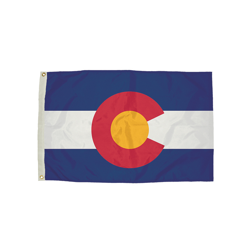 3x5 Nylon Colorado Flag Heading &