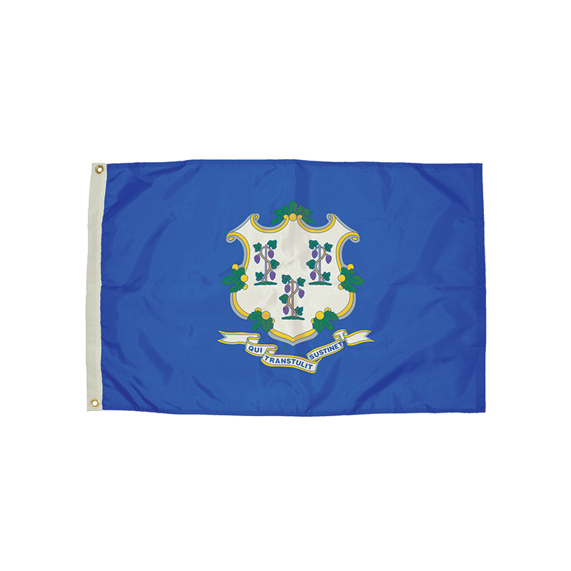 3x5 Nylon Connecticut Flag Heading