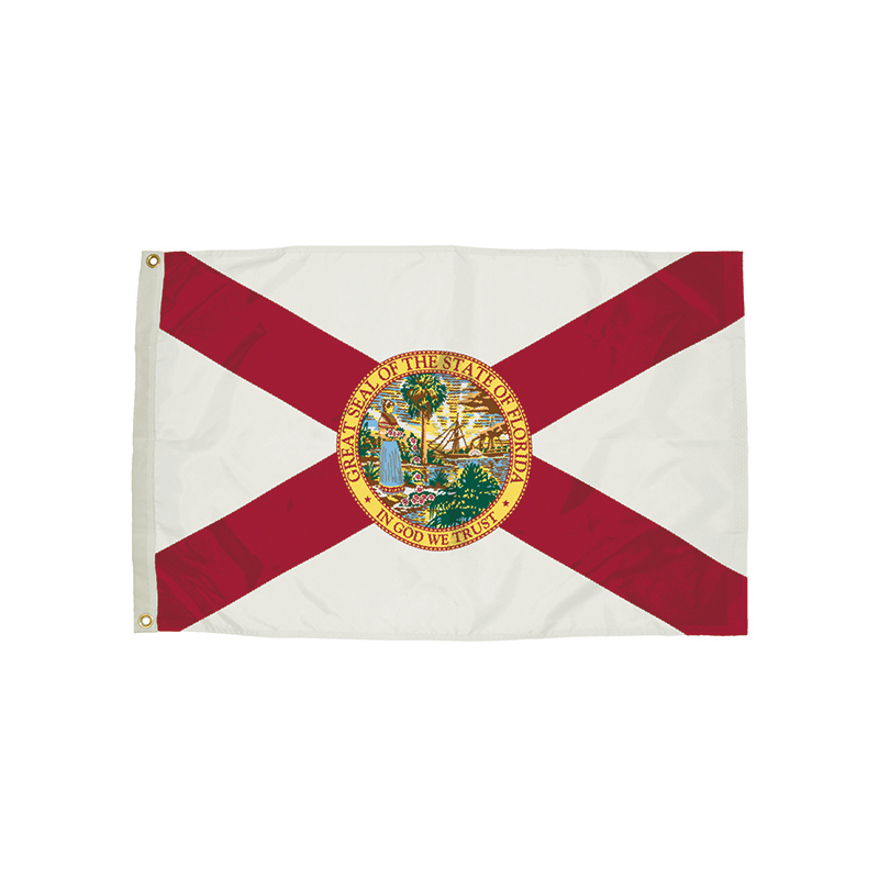 3x5 Nylon Florida Flag Heading &