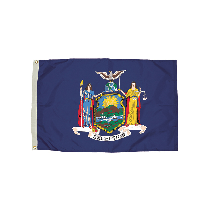 3x5 Nylon New York Flag Heading &