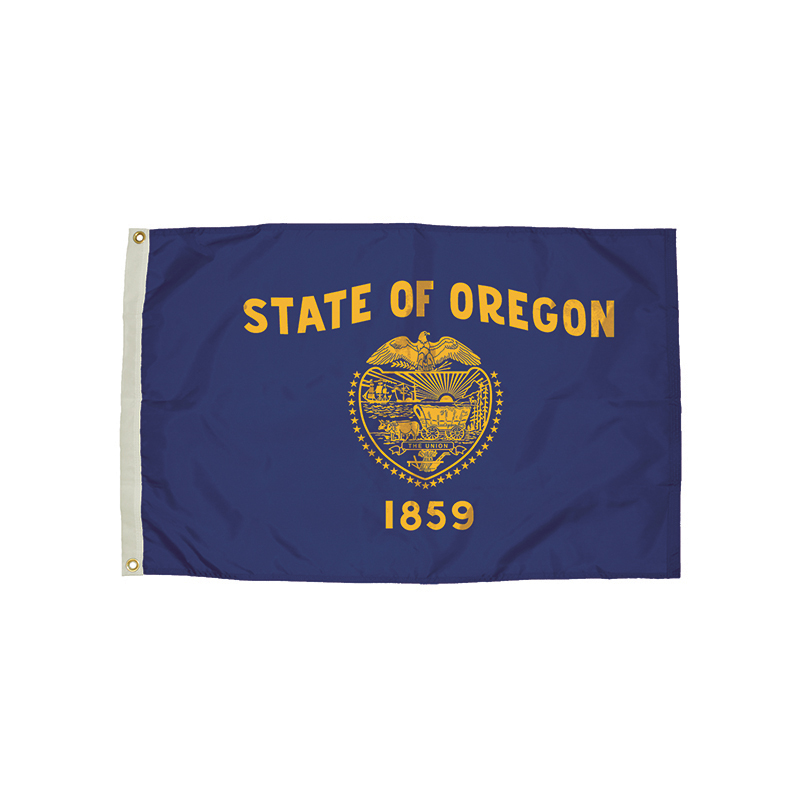 3x5 Nylon Oregon Flag Heading &