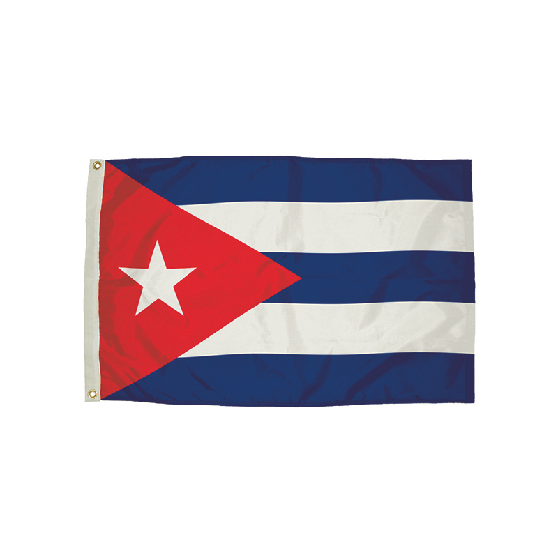 3x5 Nylon Cuba Flag Heading &