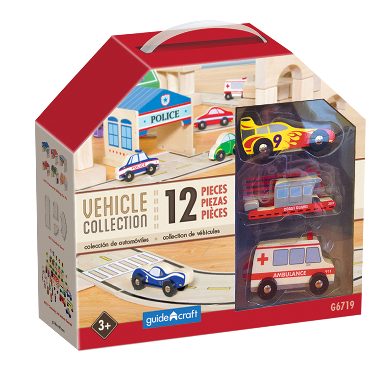 Wooden Vehicle Collection Set Of 12