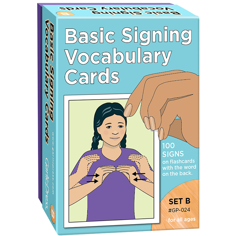 Basic Signing Vocab Cards Set B