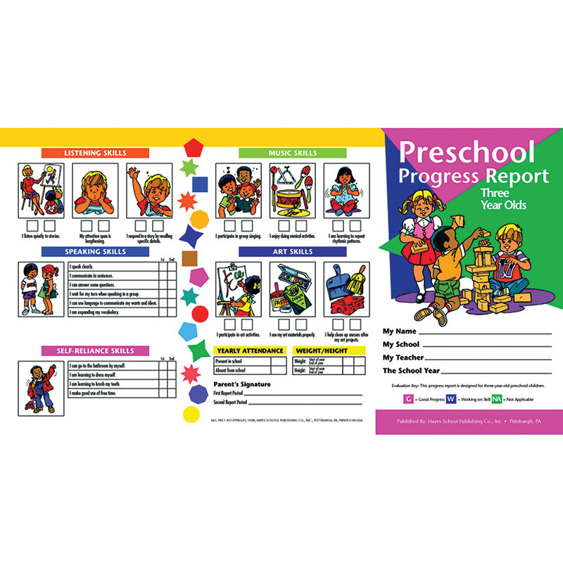 Progress Reports Pk 10-Pk Age 3