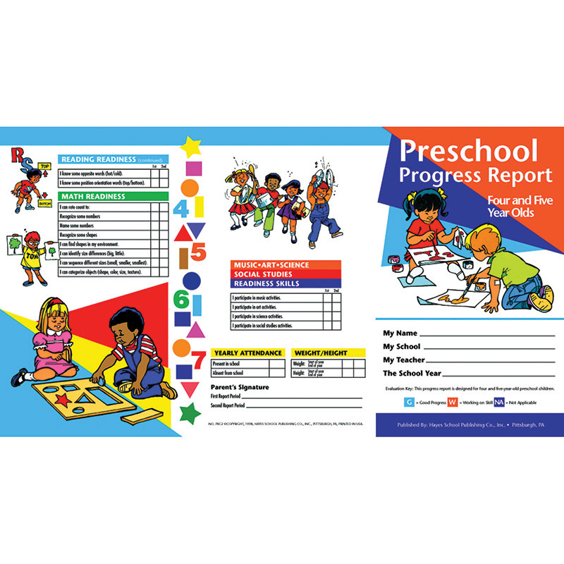 (6 Pk) Progress Reports Age 4-5