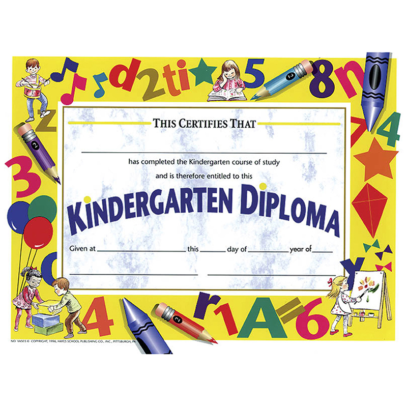 Diplomas Kindergarten 30/Pk 8.5x11
