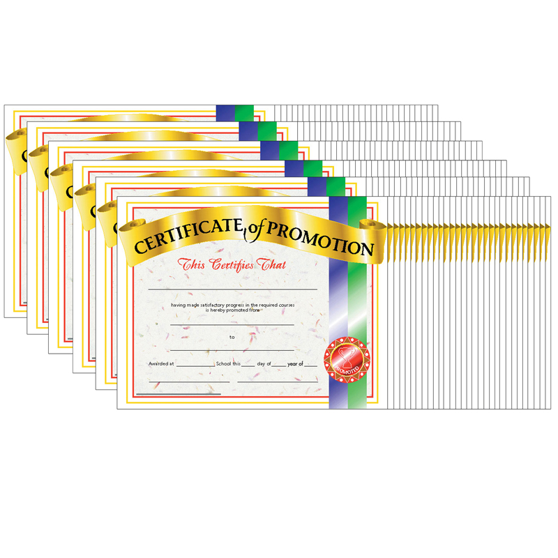 (6 Pk) Certificates Of Promotion
