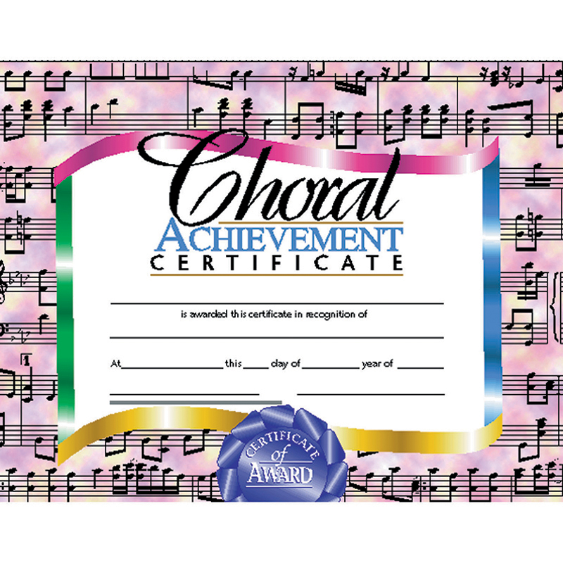 Certificates Choral 30/Set