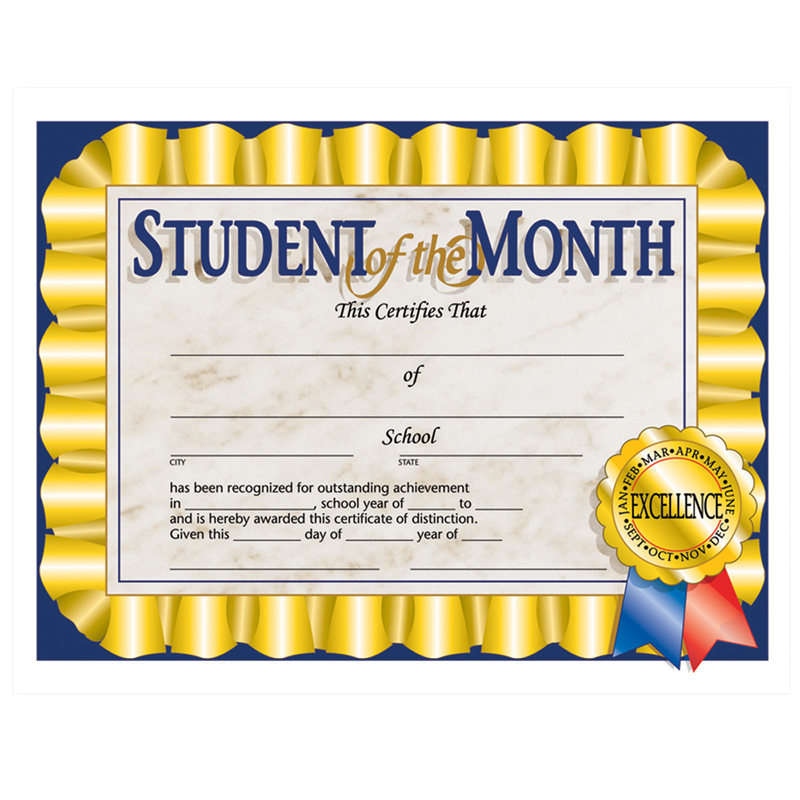 Student Of The Month 30/Pk 8.5 X 11