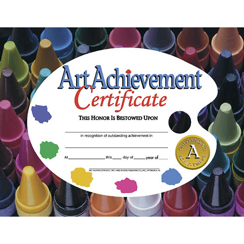 Certificates Art Achievement 30/Pk