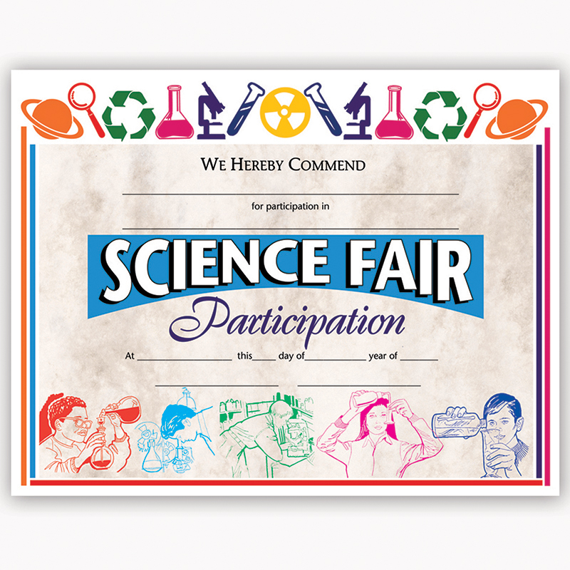Certificates Science Fair 30/Pk